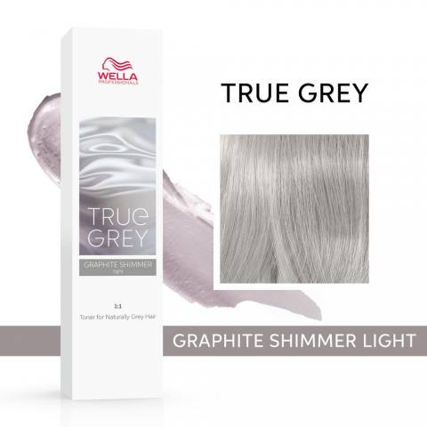 Тонер для натуральных седых волос True Grey. Graphite Shimmer Light 60мл