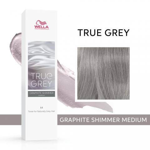 Тонер для натуральных седых волос True Grey. Graphite Shimmer Medium 60мл