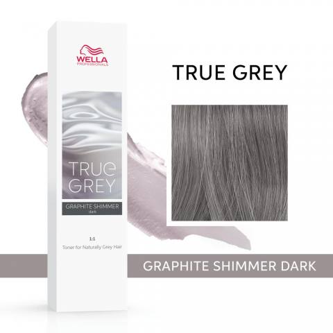 Тонер для натуральных седых волос True Grey. Graphite Shimmer Dark 60мл